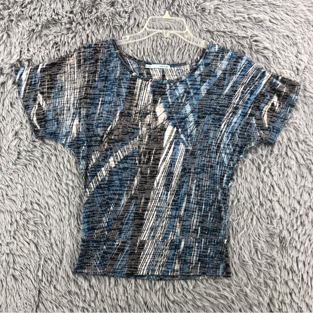 Maurices Blouse Womens Small Geometric Striped Top